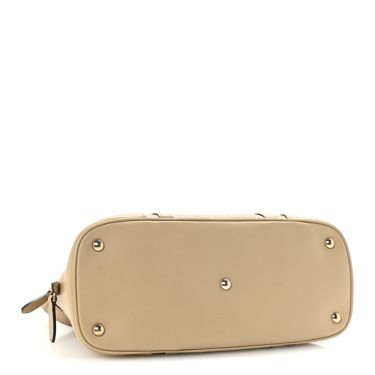 Microguccissima Small Nice Top Handle Dome Bag Beige