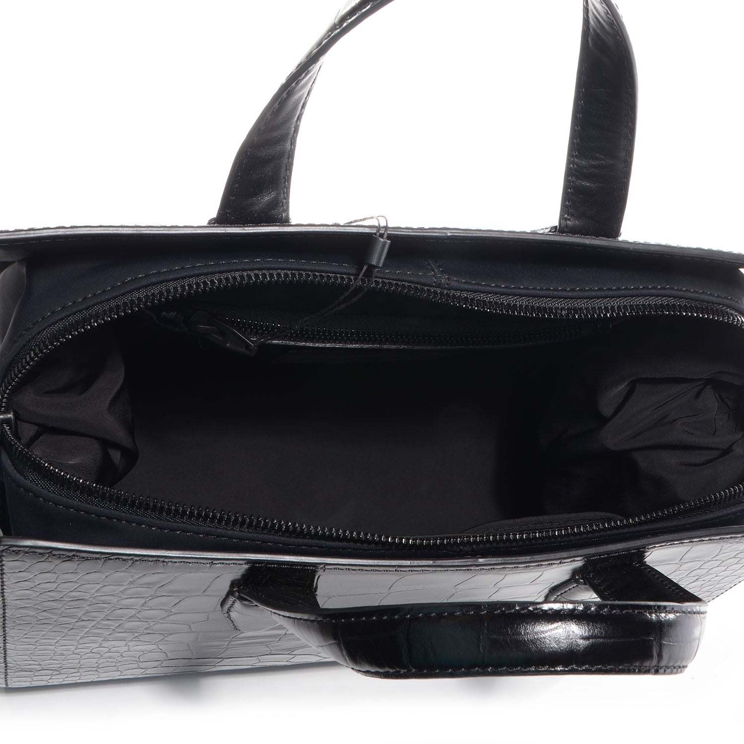 Alexander Wang Croc Stamped Neoprene Pelican Black 5 of 7