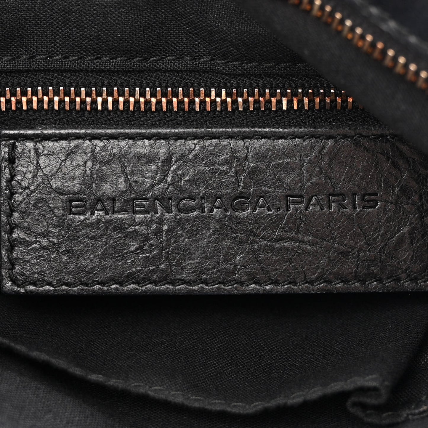 Agneau Giant 12 Rose Gold Hardware Town Black