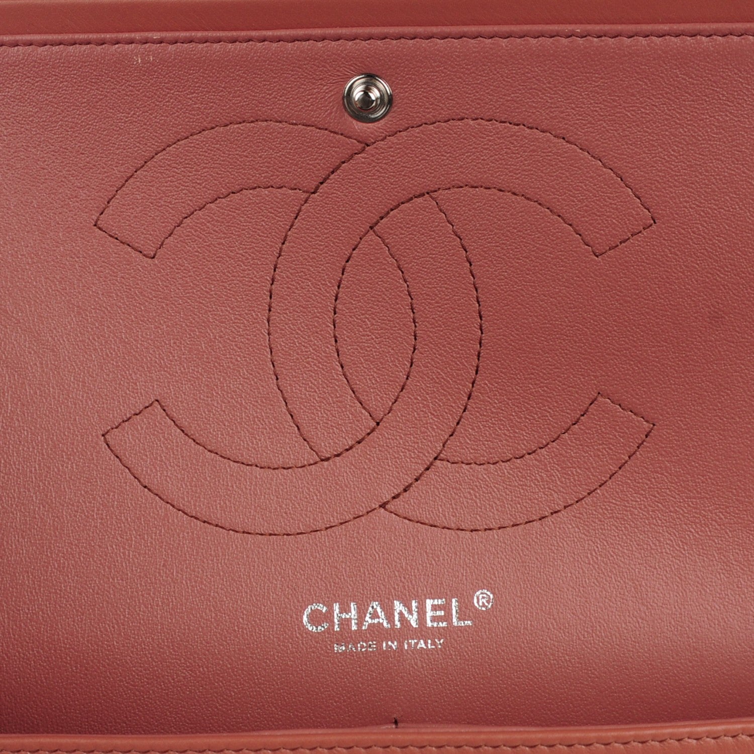 Chanel Striated Patent Quilted Jumbo Double Flap Dark Pink 6 of 8