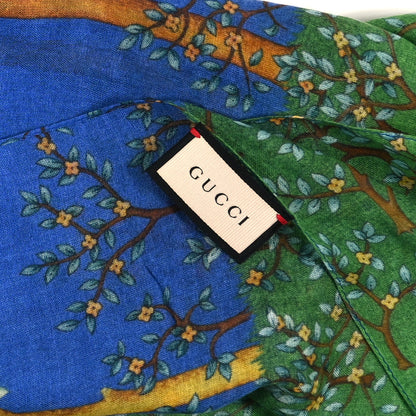 Gucci Modal Silk Night Garden Scarf Blue 3 of 4