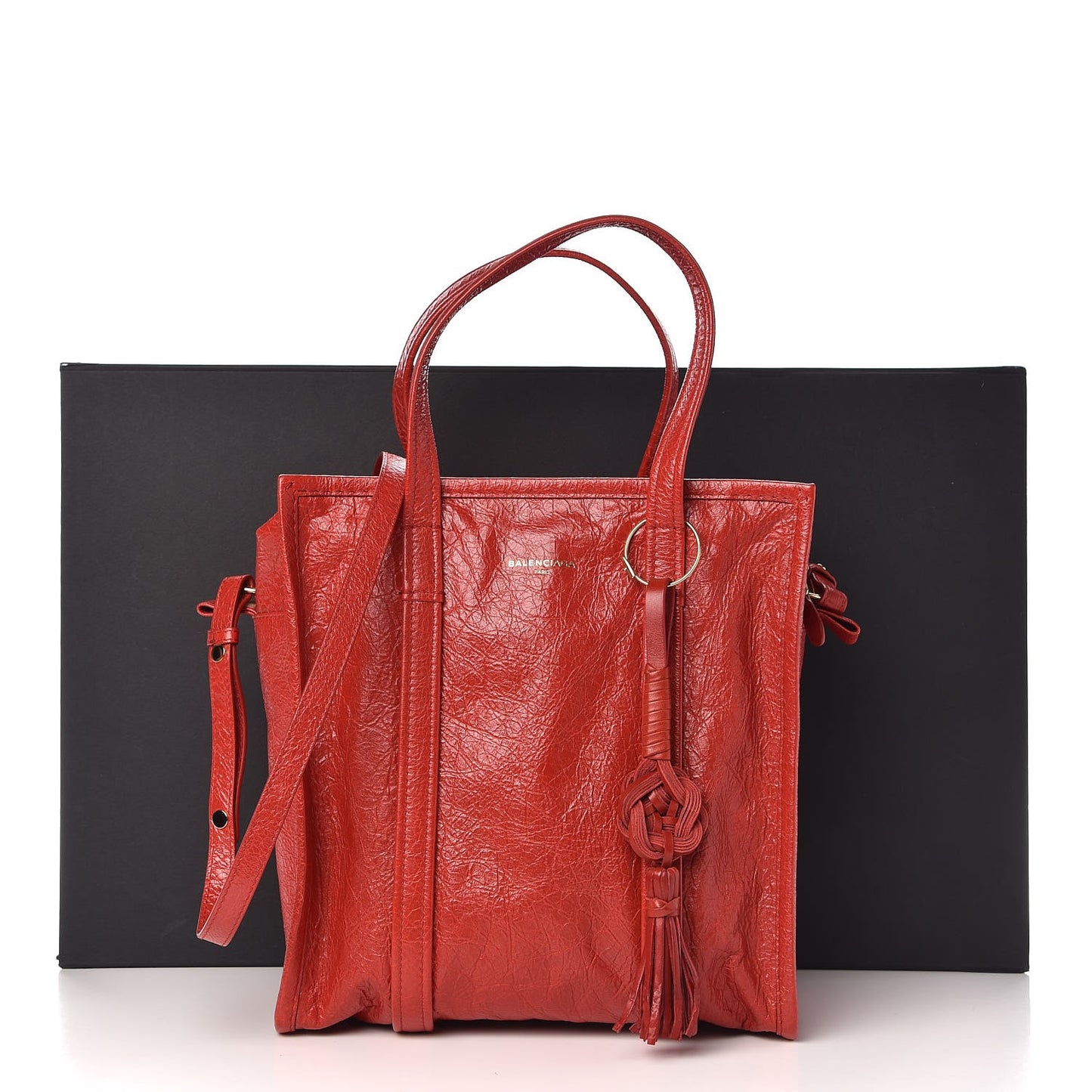 Agneau Small Bazar Shopper Tote Rouge Groseille
