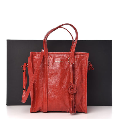 Balenciaga Agneau Small Bazar Shopper Tote Rouge Groseille 10 of 10