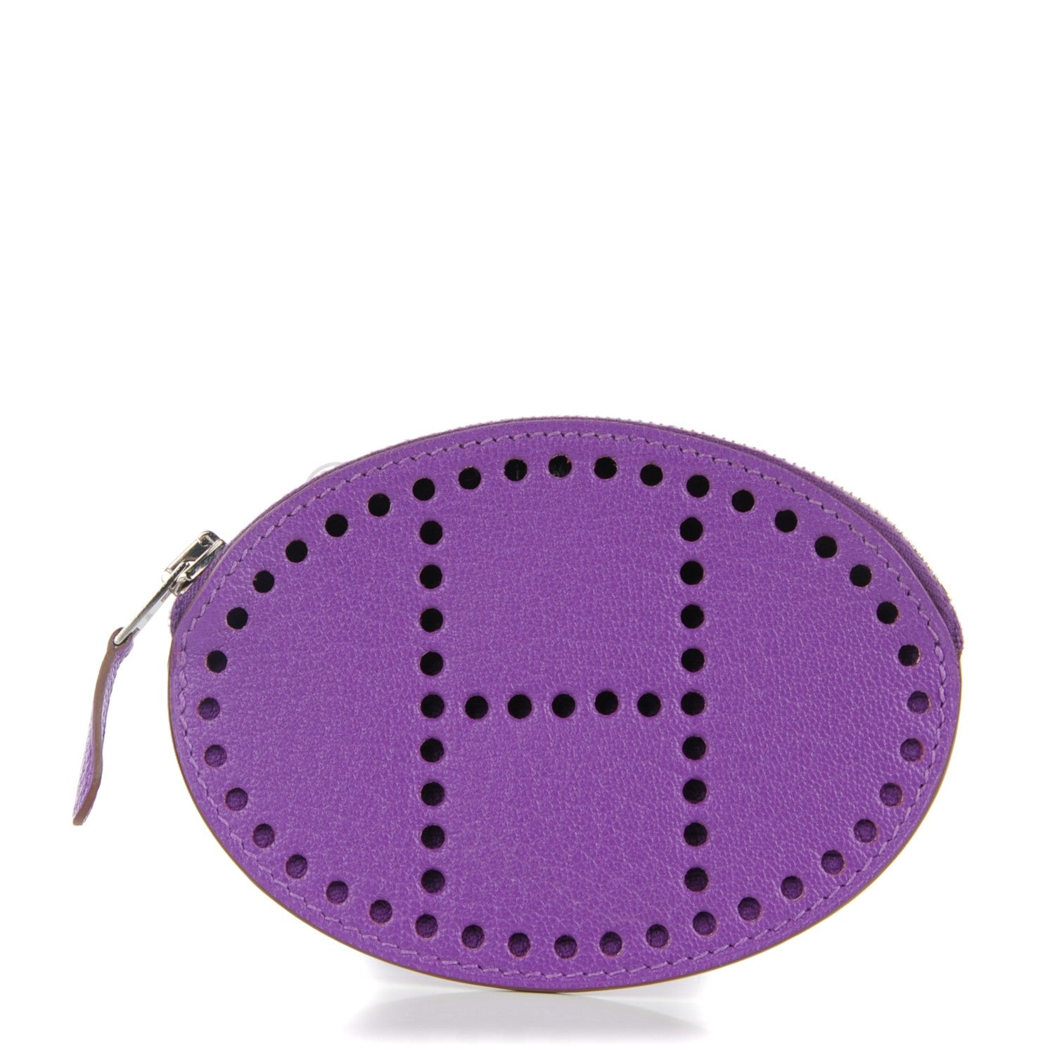 Hermes Chevre Mysore Evelyne Coin Purse Parma 1 of 9