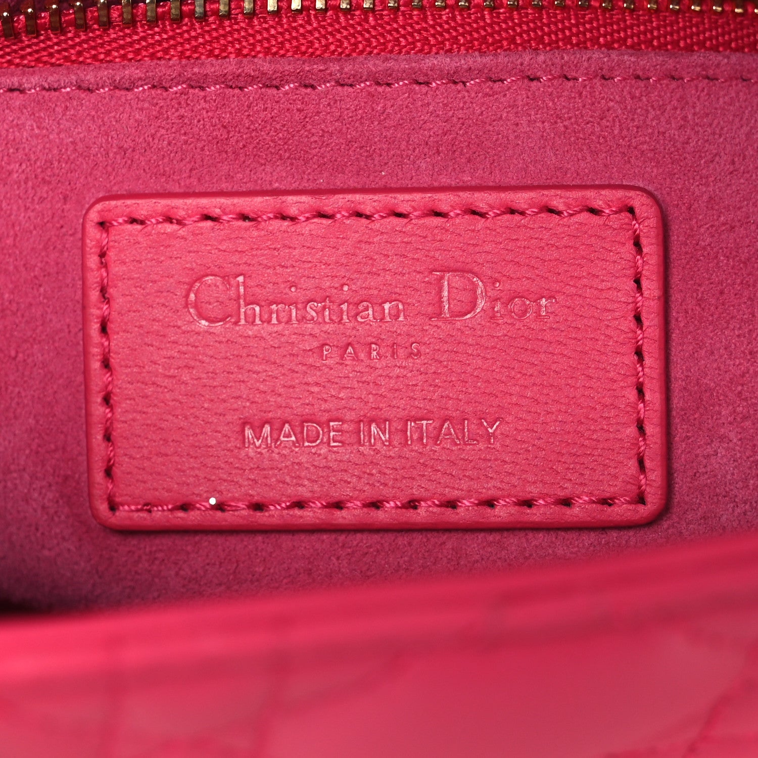 Christian Dior Lambskin Cannage Small Rainbow Lady Dior Pink 6 of 11
