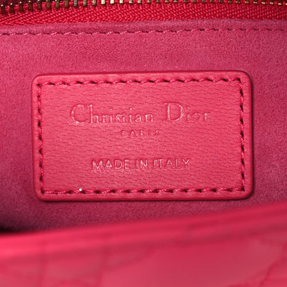 Christian Dior Lambskin Cannage Small Rainbow Lady Dior Pink 6 of 11