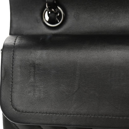 Chanel Lambskin Chevron Quilted Medium Double Flap So Black 13 of 15