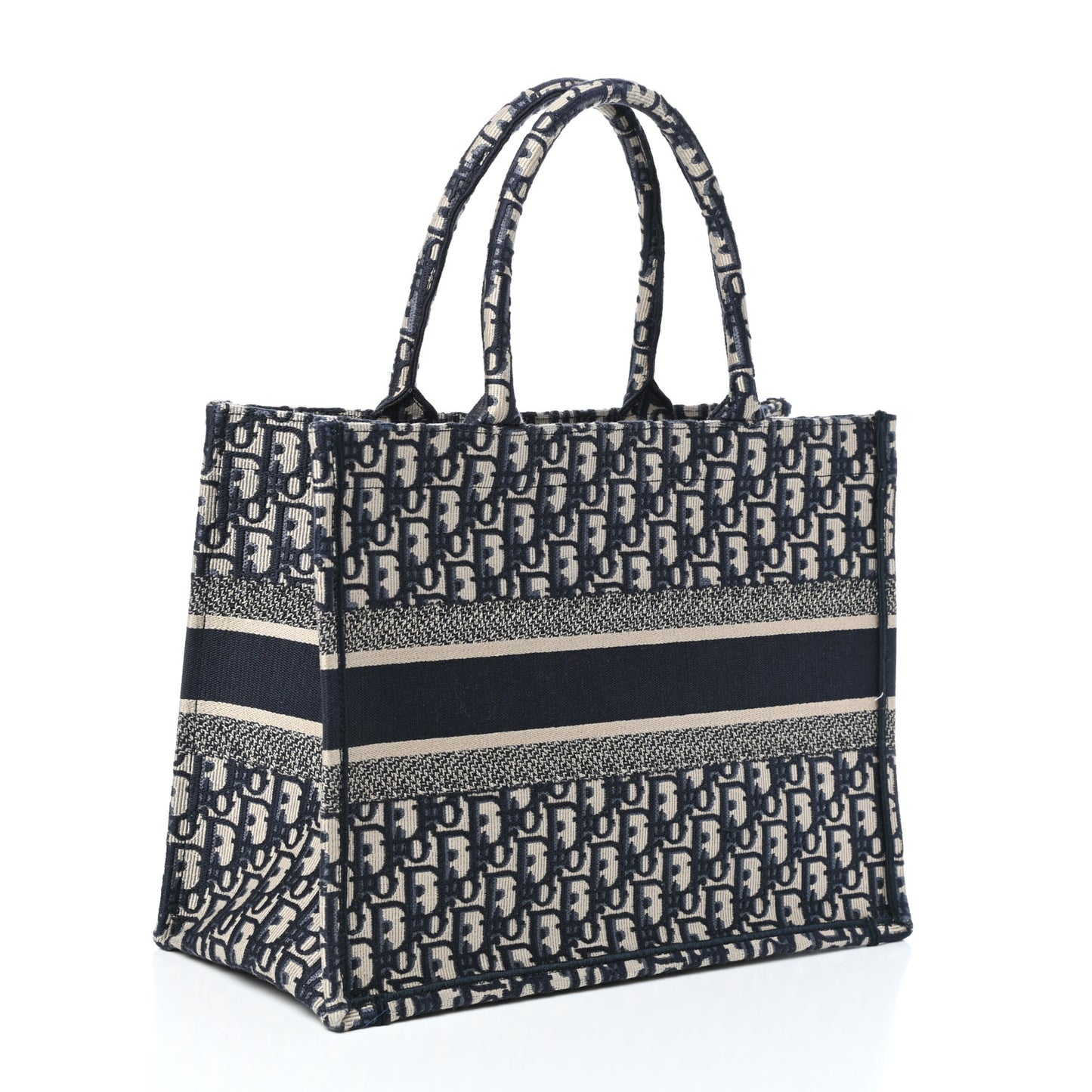 Oblique Medium Book Tote Blue Multicolor