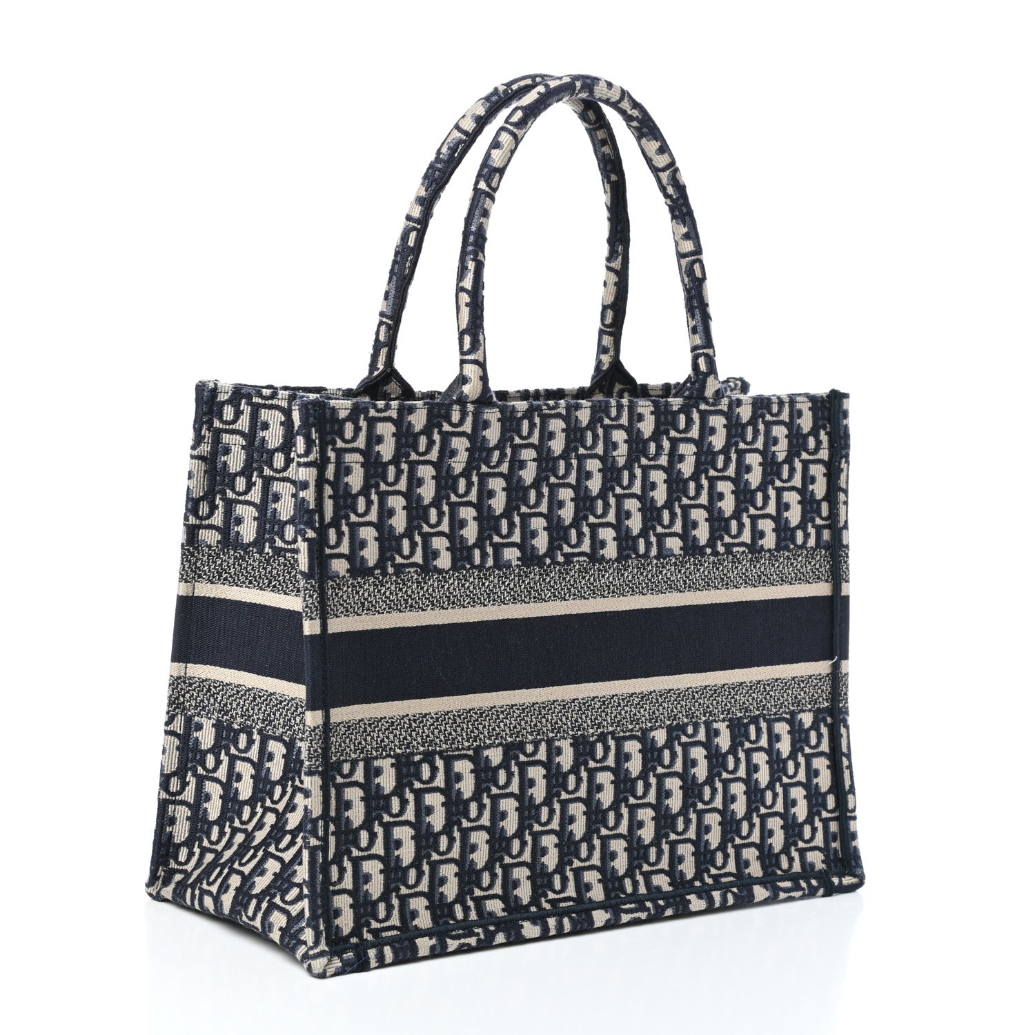 Christian Dior Oblique Medium Book Tote Blue Multicolor 3 of 9