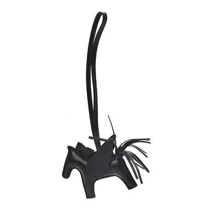 Hermes Milo Lambskin Grigri Rodeo Pegase Horse Bag Charm PM So Black 1 of 5