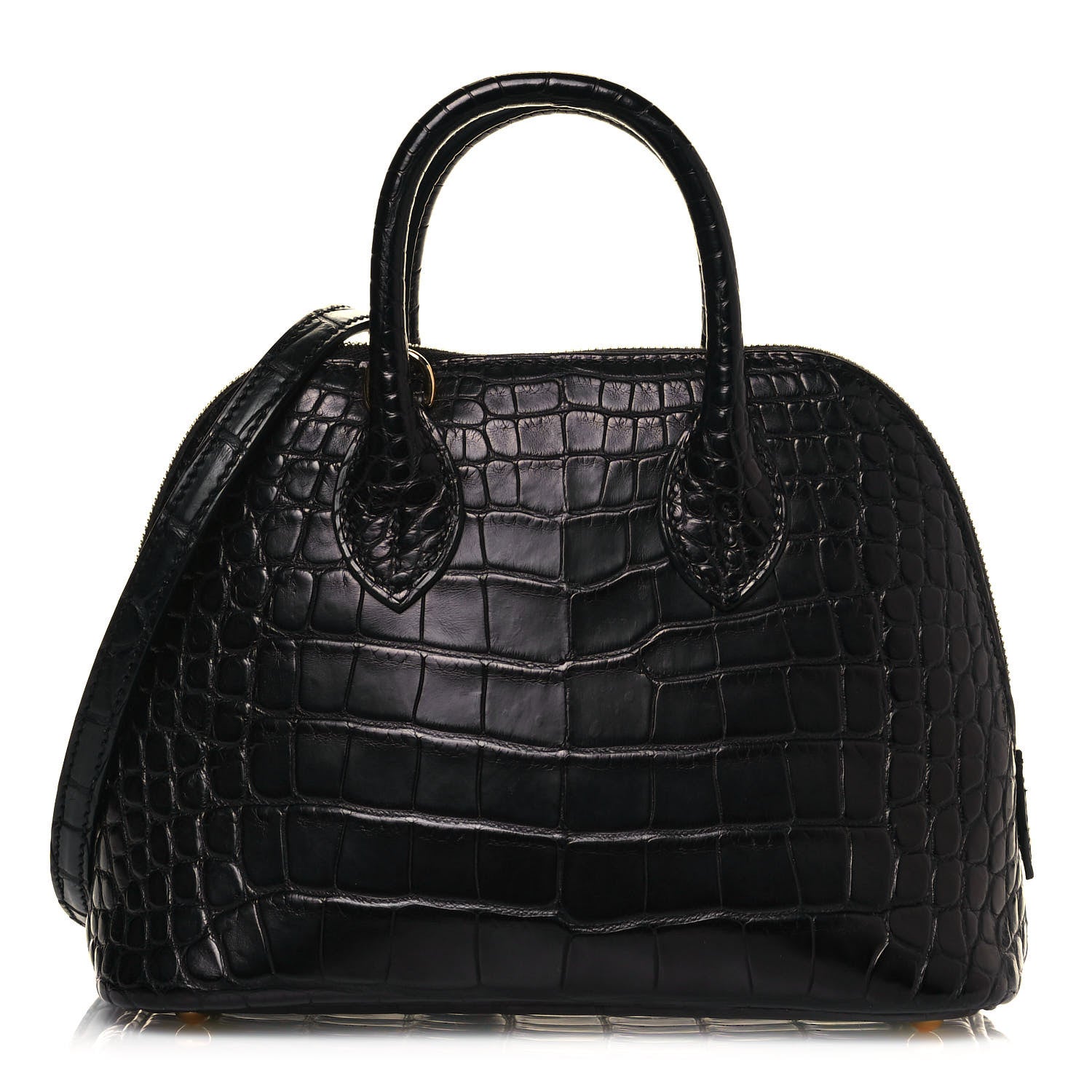 Hermes Matte Alligator Bolide Mini 1923 Black 1 of 11