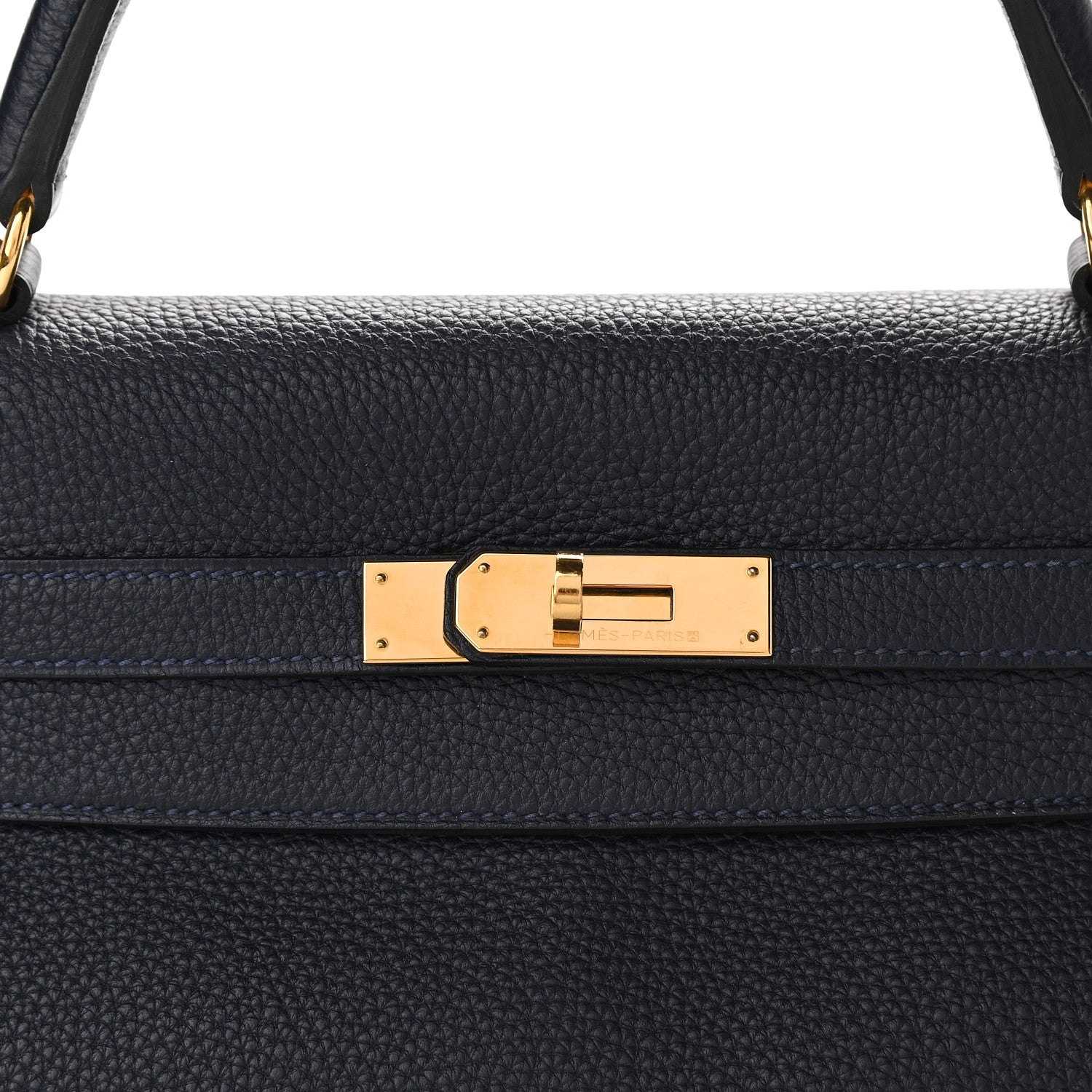 Hermes Togo Kelly Retourne 32 Bleu Nuit 3 of 10