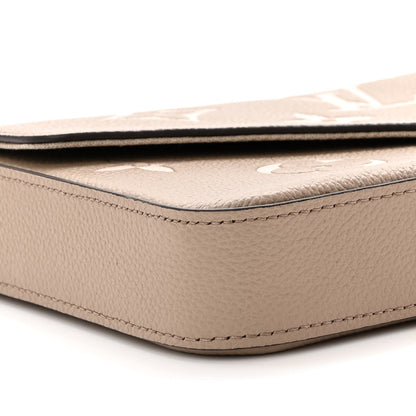 Louis Vuitton Empreinte Monogram Giant Felicie Pochette Tourterelle Creme 9 of 11