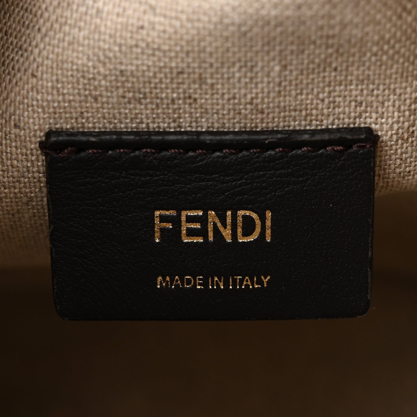 Canvas Nappa F is Fendi FF Embroidered Mini Mon Tresor Bucket Bag Grezzo White Nuvola