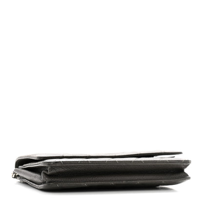 Chanel Caviar Quilted Wallet On Chain WOC Dark Grey 4 of 13