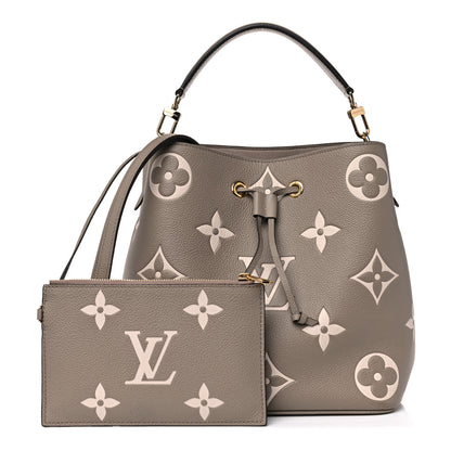 Louis Vuitton Empreinte Monogram Giant Neonoe MM Tourterelle Creme 1 of 15
