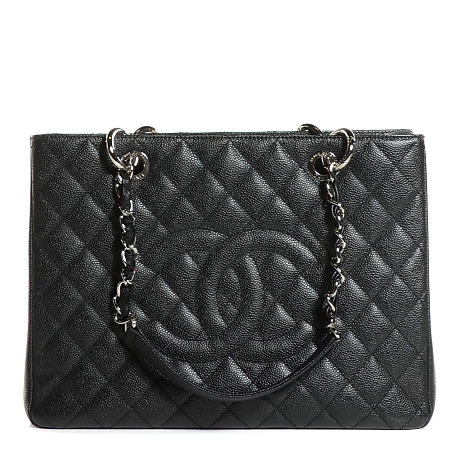 Chanel Caviar Quilted Grand Shopping Tote GST Black 8 of 14