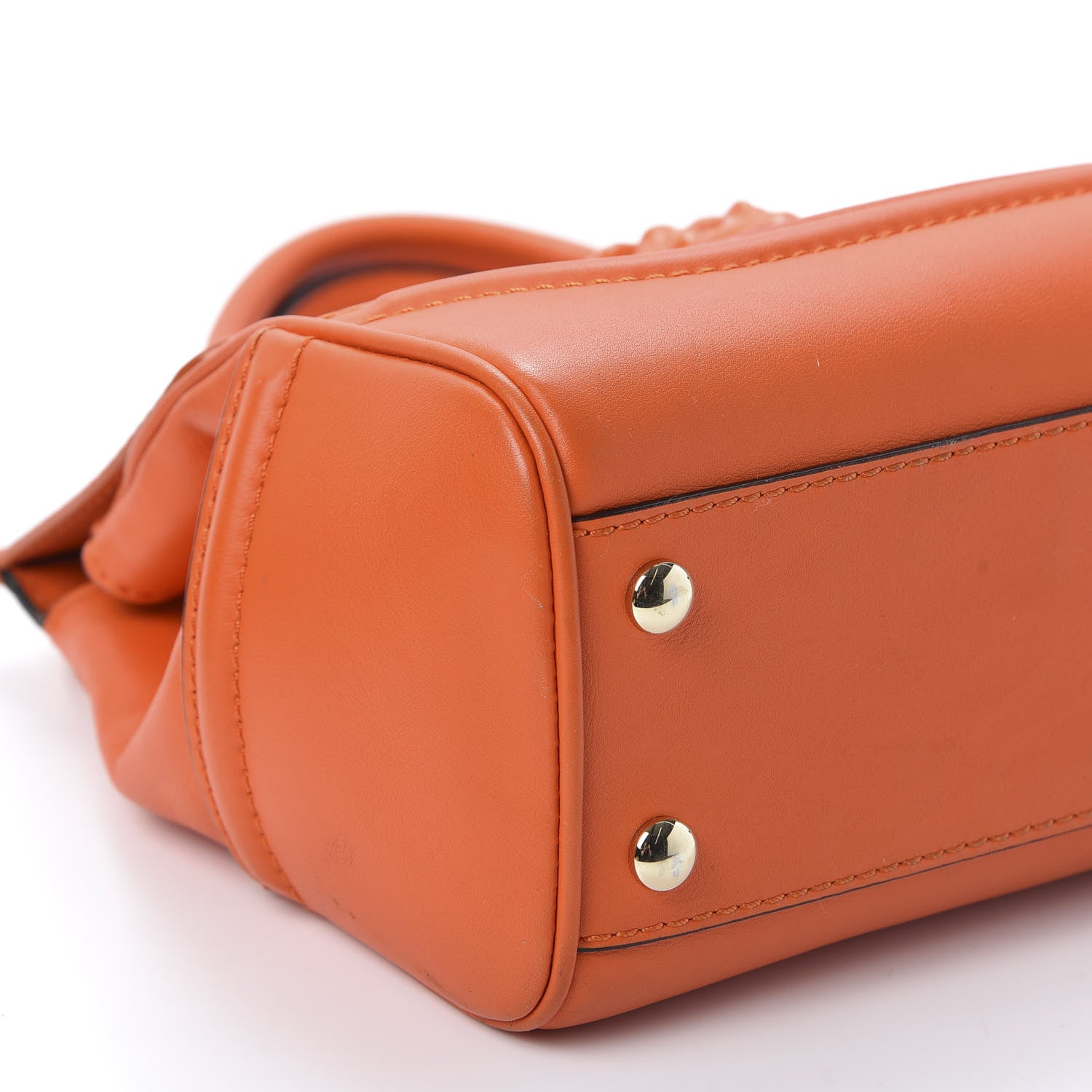 Versace Vitello Medium Palazzo Empire Bag Orange 5 of 8
