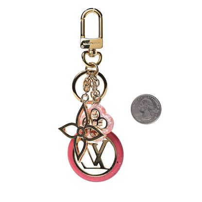 Louis Vuitton Colorline Bag Charm Key Holder Pink Glitter 2 of 2