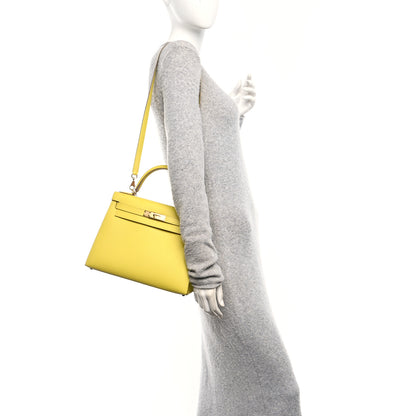 Hermes Epsom Kelly Sellier 28 Lime 2 of 11