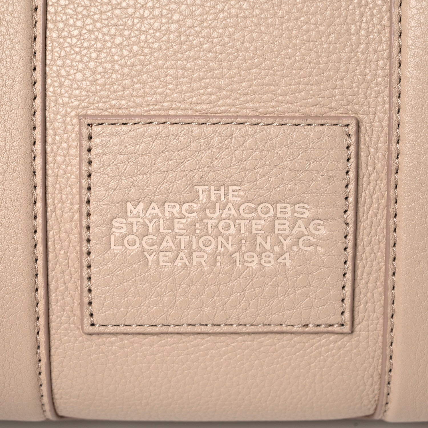 Marc Jacobs Grained Calfskin Small The Tote Bag Twine 12 of 12