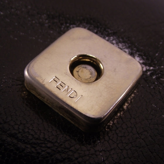 Leather Flap Cross Body Bag Black