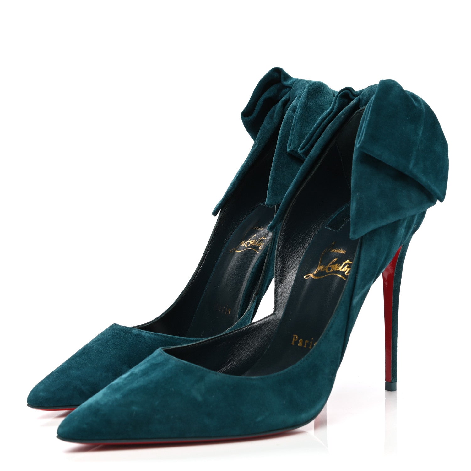 Christian Louboutin Suede Rabakate 100 Pumps 40 Capitaine 3 of 8