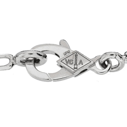 Van Cleef & Arpels 18K White Gold Mother of Pearl 5 Motifs Vintage Alhambra Bracelet 3 of 6