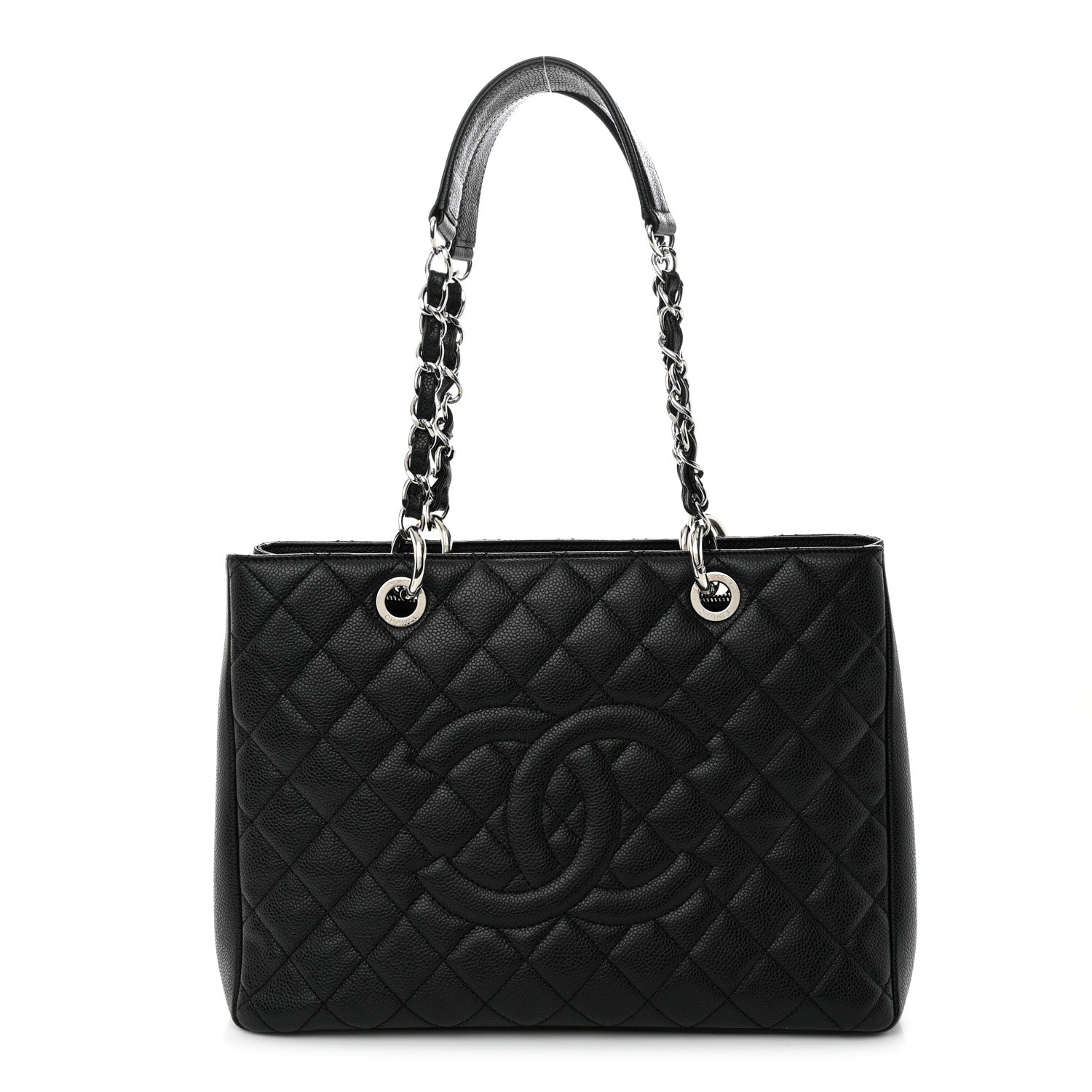 Chanel Caviar Quilted Grand Shopping Tote GST Black 1 of 10