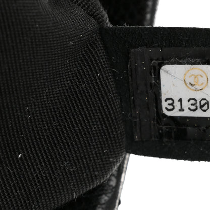 Chanel Caviar Quilted Sweet Vertical Shopping Tote Black 7 of 12