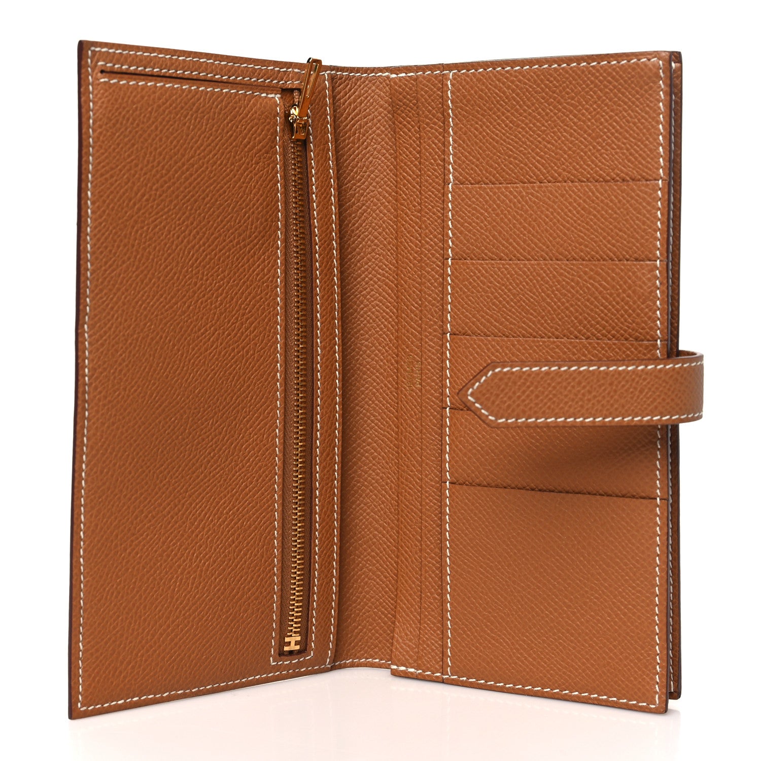 Hermes Epsom Bearn Gusset Wallet Gold 5 of 9