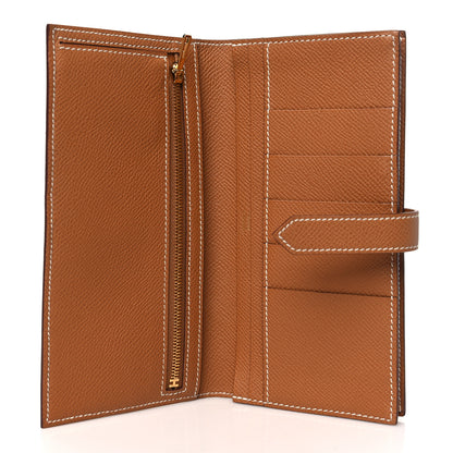 Hermes Epsom Bearn Gusset Wallet Gold 5 of 9