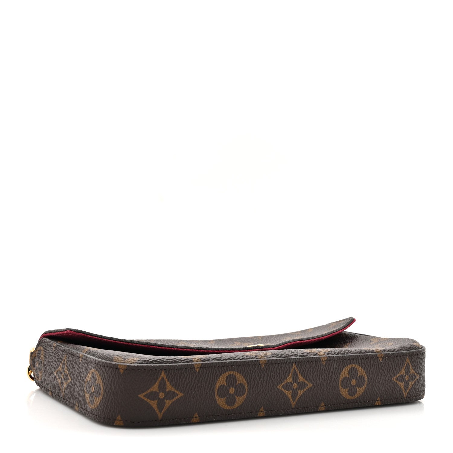 Louis Vuitton Monogram Pochette Felicie Chain Wallet Fuchsia 5 of 17