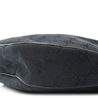 Gucci Monogram Medium Half Moon Hobo Black 10 of 10