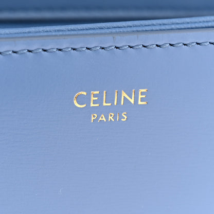 Celine Shiny Calfskin Teen Triomphe Azure 6 of 10