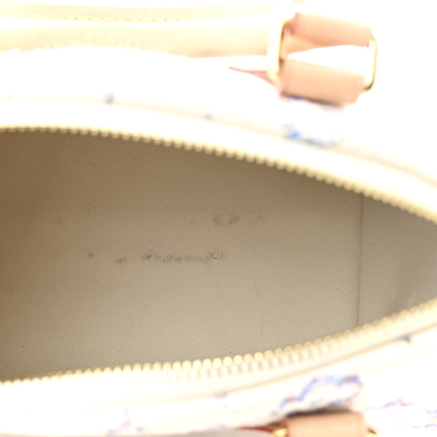 Louis Vuitton Monogram Jacquard Fabric Speedy Bandouliere 20 Multicolor Beige 5 of 10