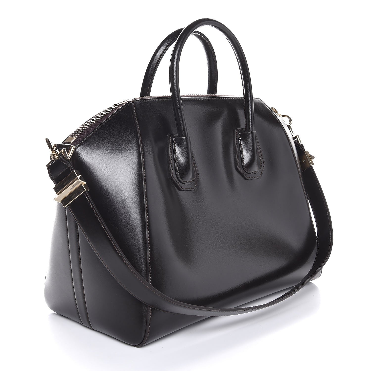 Givenchy Shiny Lord Calfskin Medium Antigona Brown 4 of 9