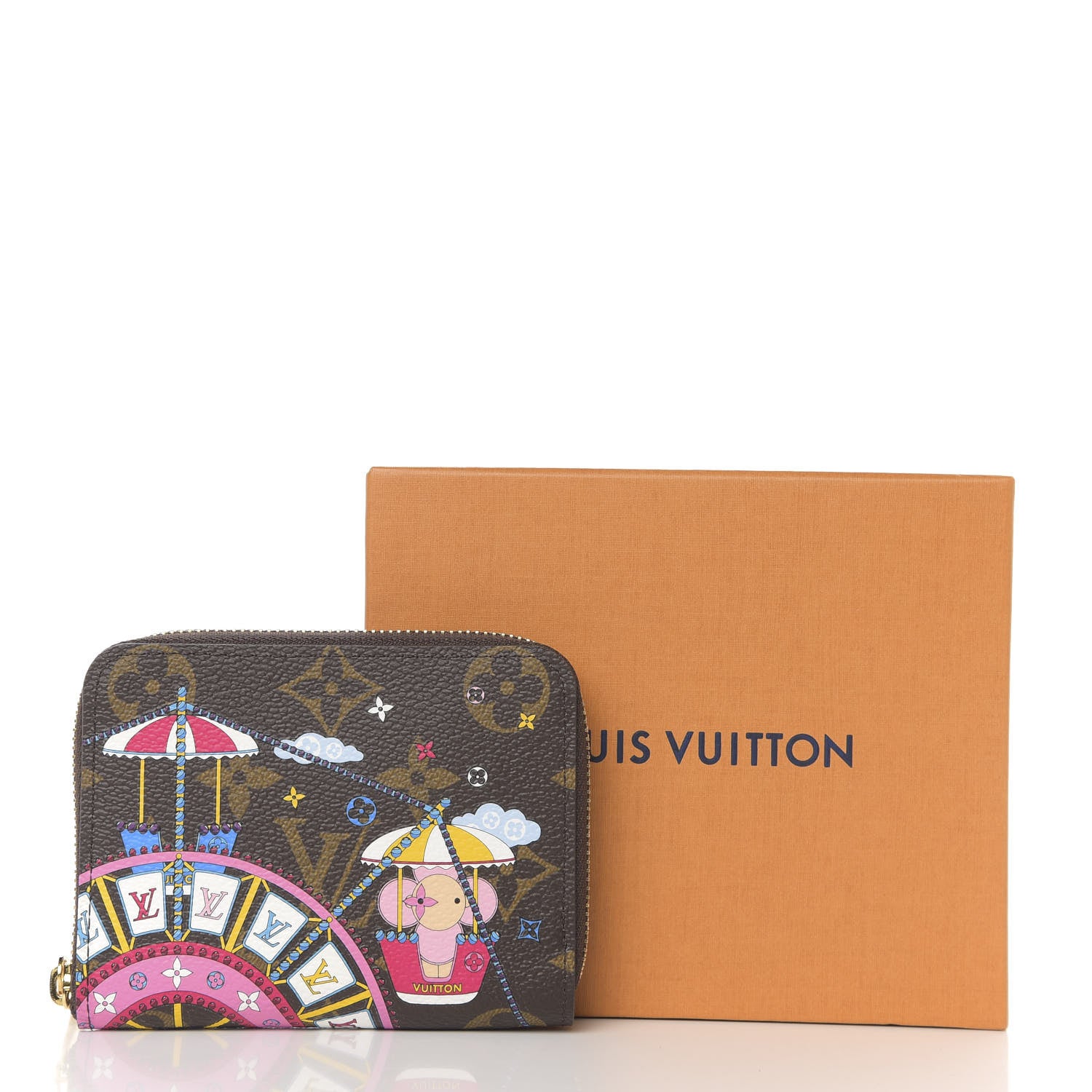 Louis Vuitton Monogram 2020 Christmas Animation Big Wheel Zippy Coin Purse Rose Ballerine 7 of 7