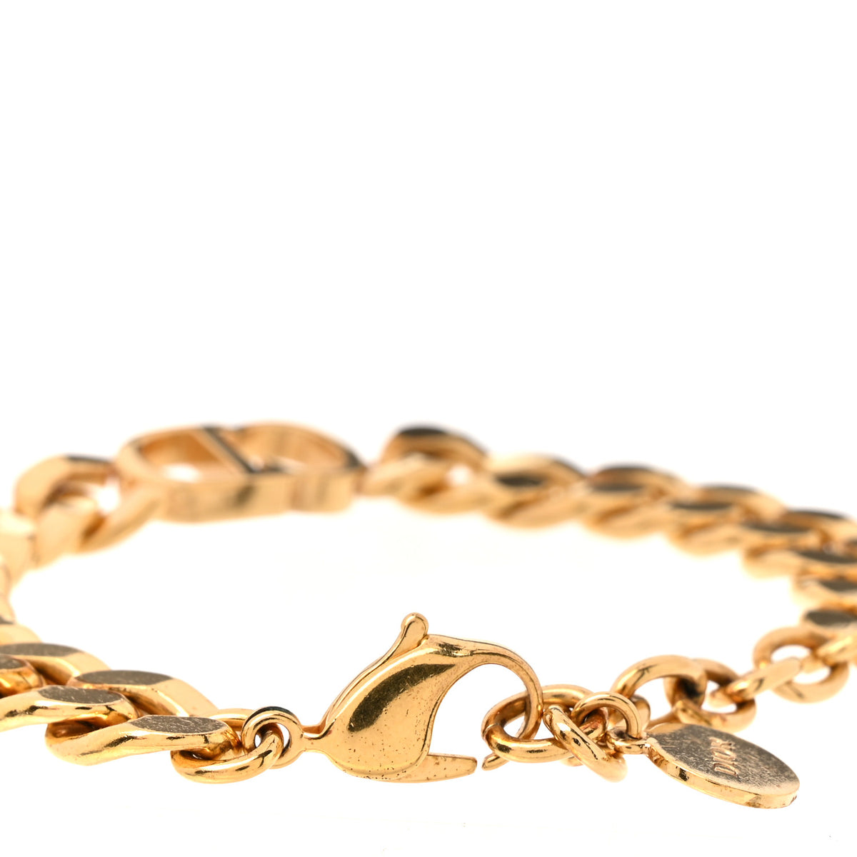 Christian Dior Metal Petit CD Chain Bracelet Gold 4 of 5