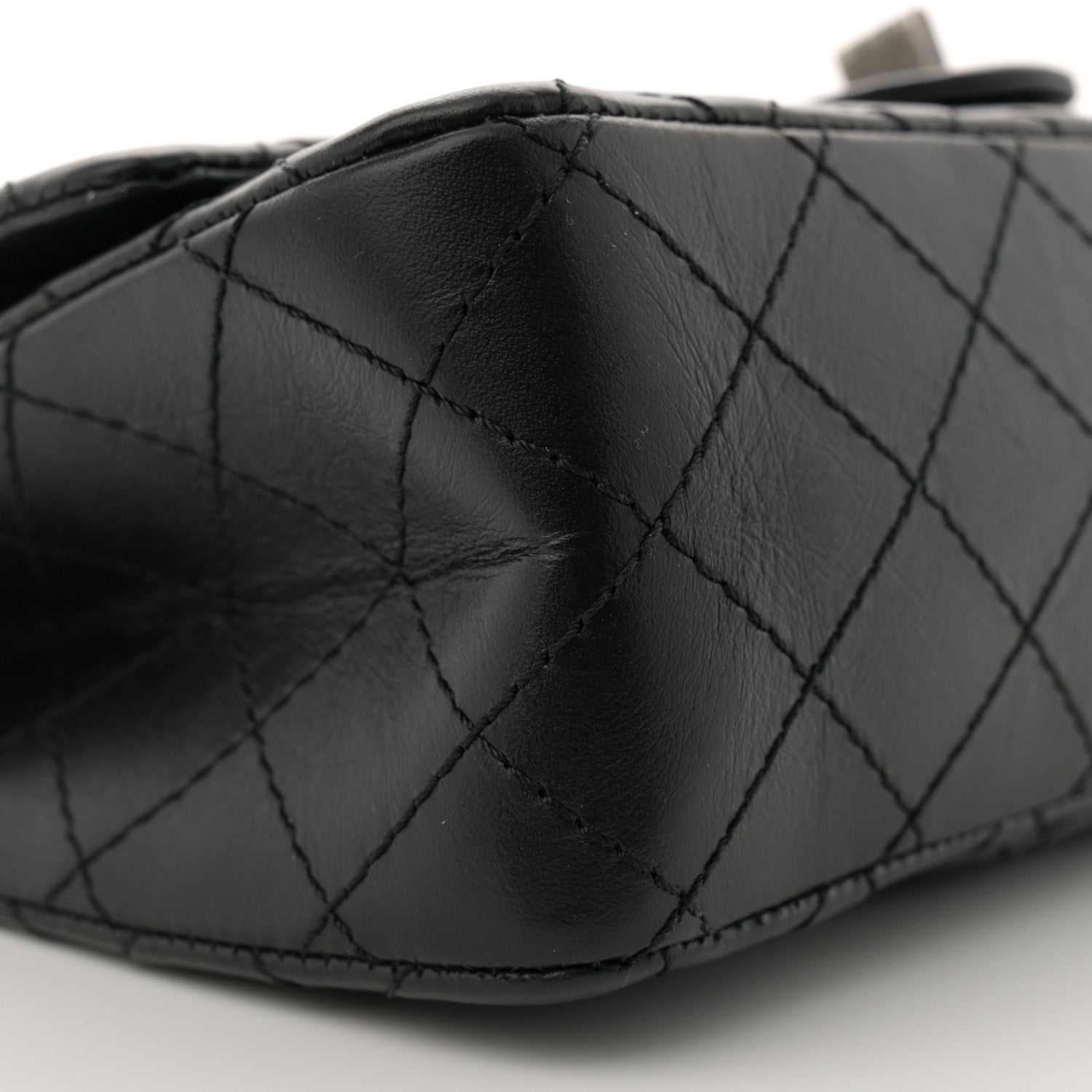 Chanel Aged Calfskin Quilted 2.55 Reissue 225 Flap Black 9 of 11