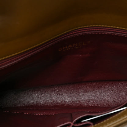 Chanel Lambskin Chevron Quilted Medium Single Flap Brown 5 of 8