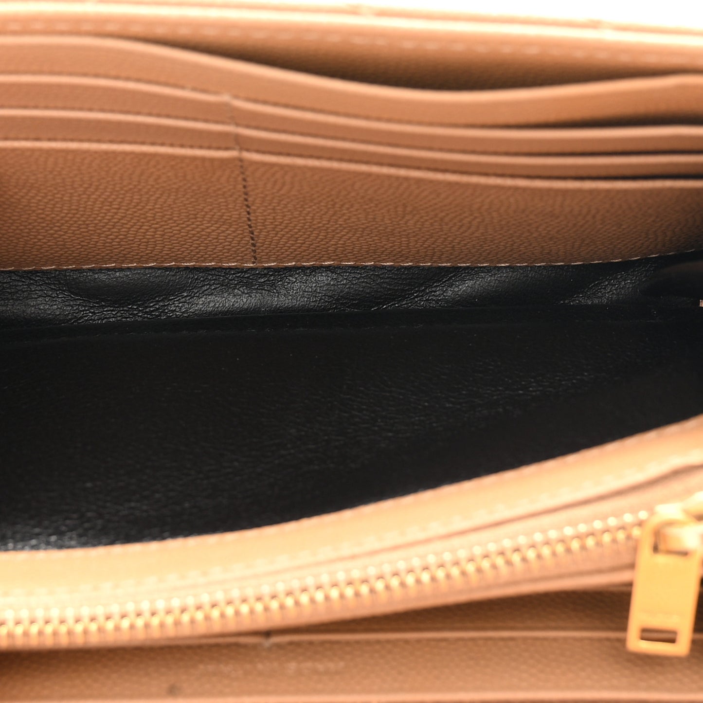 Grain De Poudre Matelasse Chevron Monogram Flap Wallet Cork