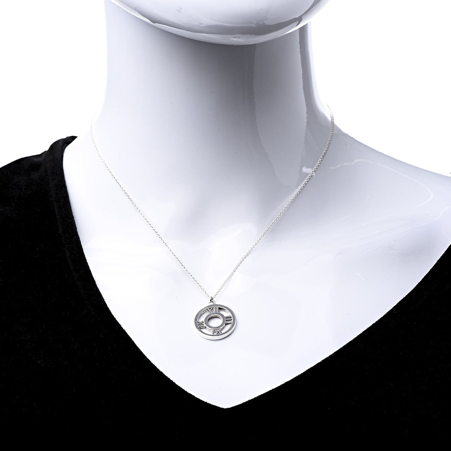 Sterling Silver Medium Atlas Open Pendant Necklace