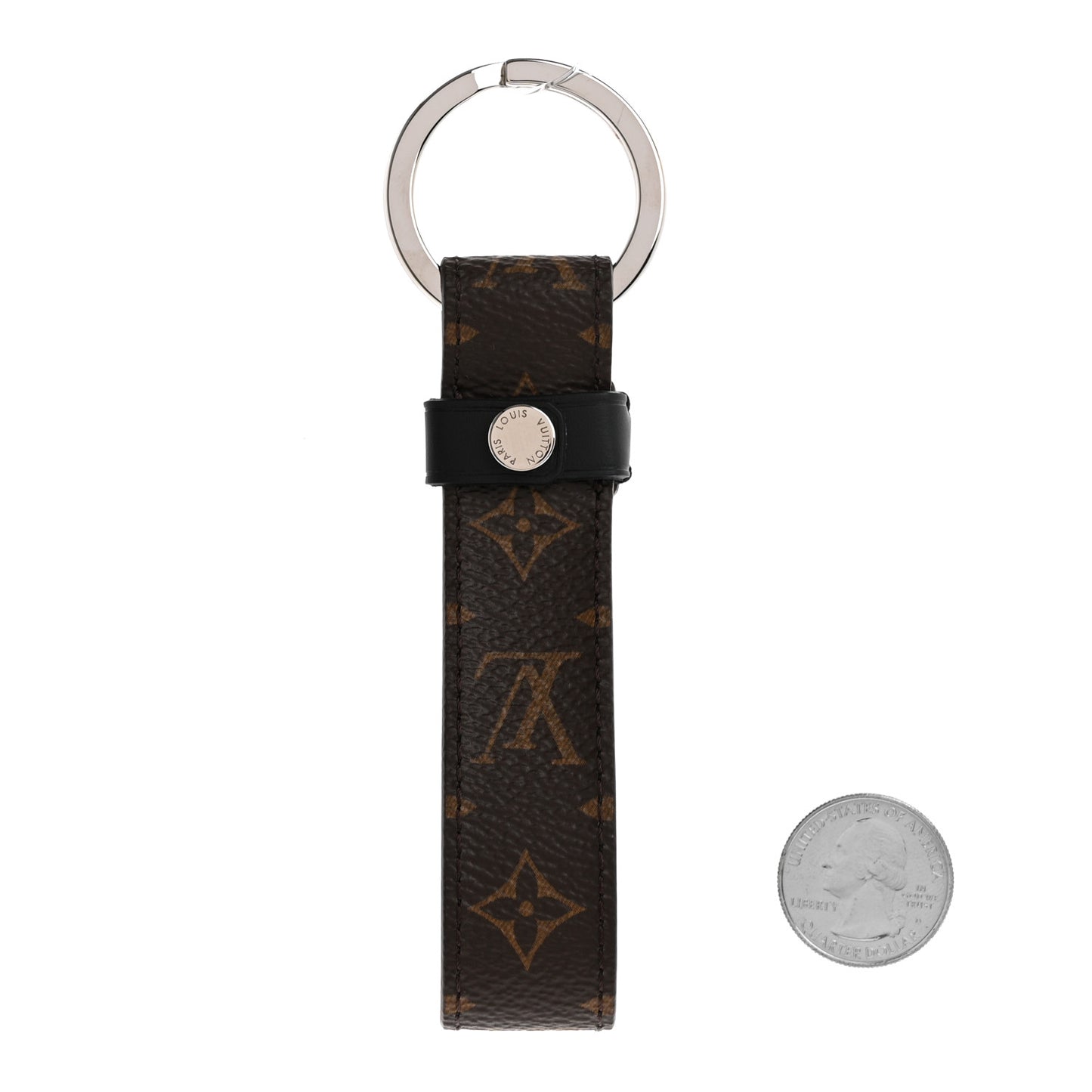 Monogram LV Dragonne Bag Charm Key Holder