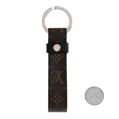 Louis Vuitton Monogram LV Dragonne Bag Charm Key Holder 2 of 5