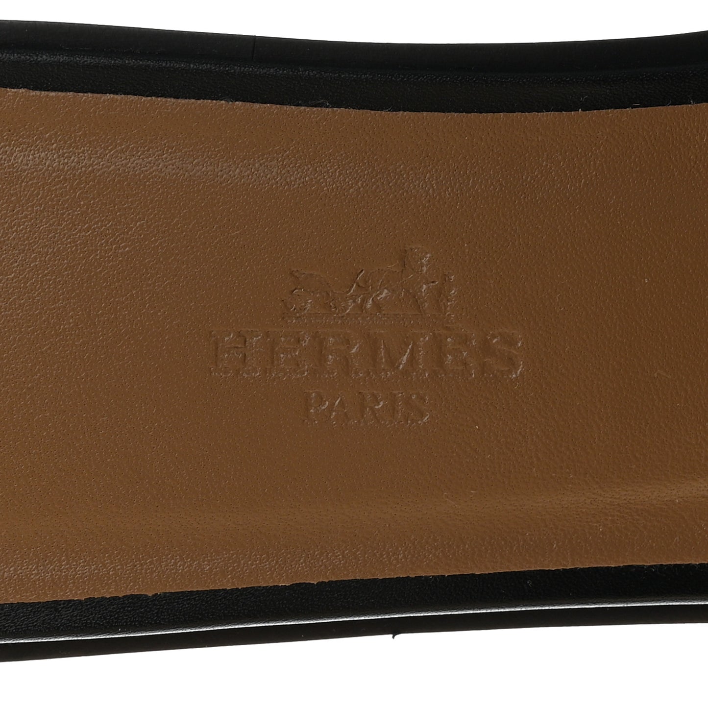 Box Calfskin Oran Sandals 38 Black