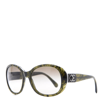 Chanel CC Turnlock Sunglasses 5235-Q Green 1 of 9