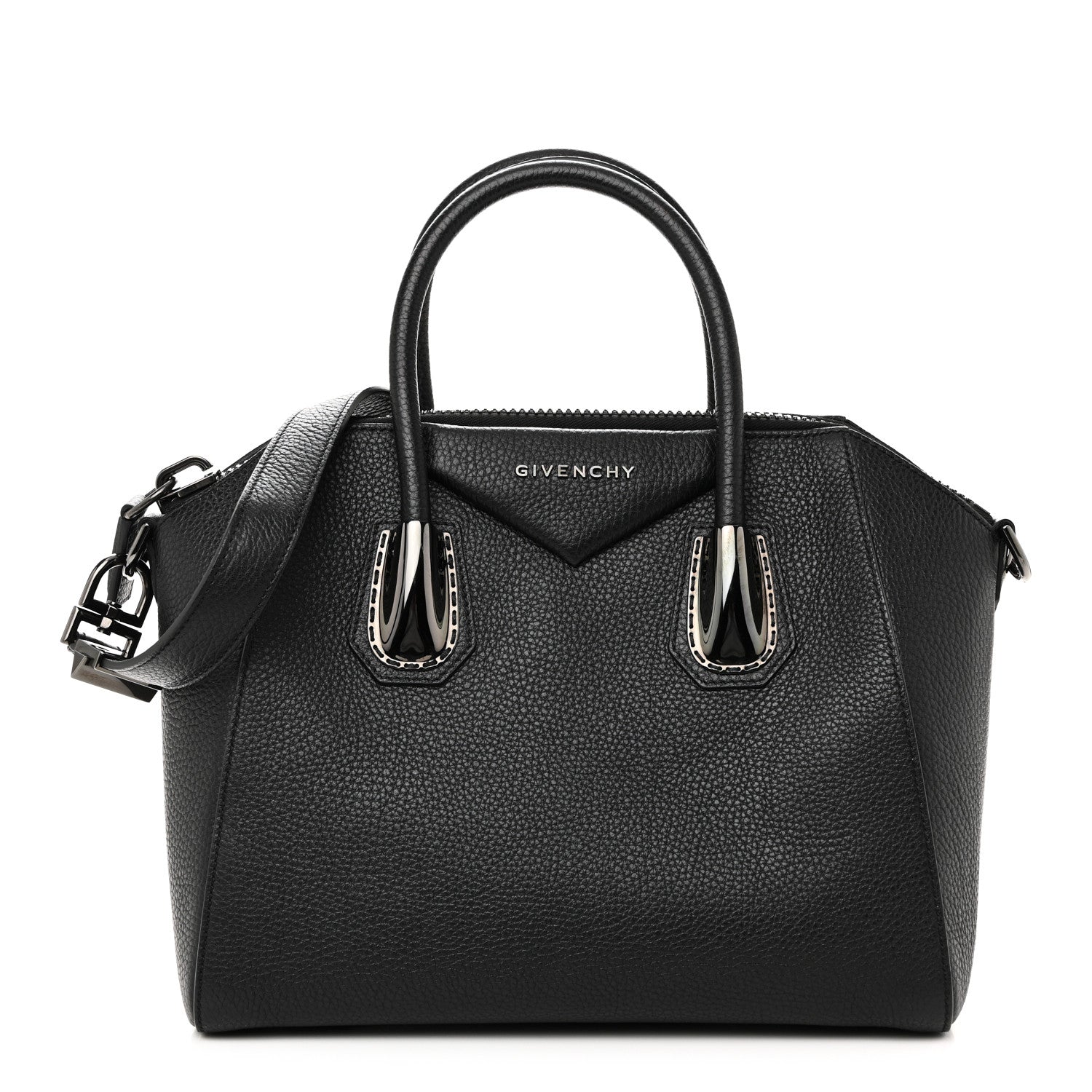 Givenchy Sugar Goatskin Kenya Metal Small Antigona Black 1 of 9
