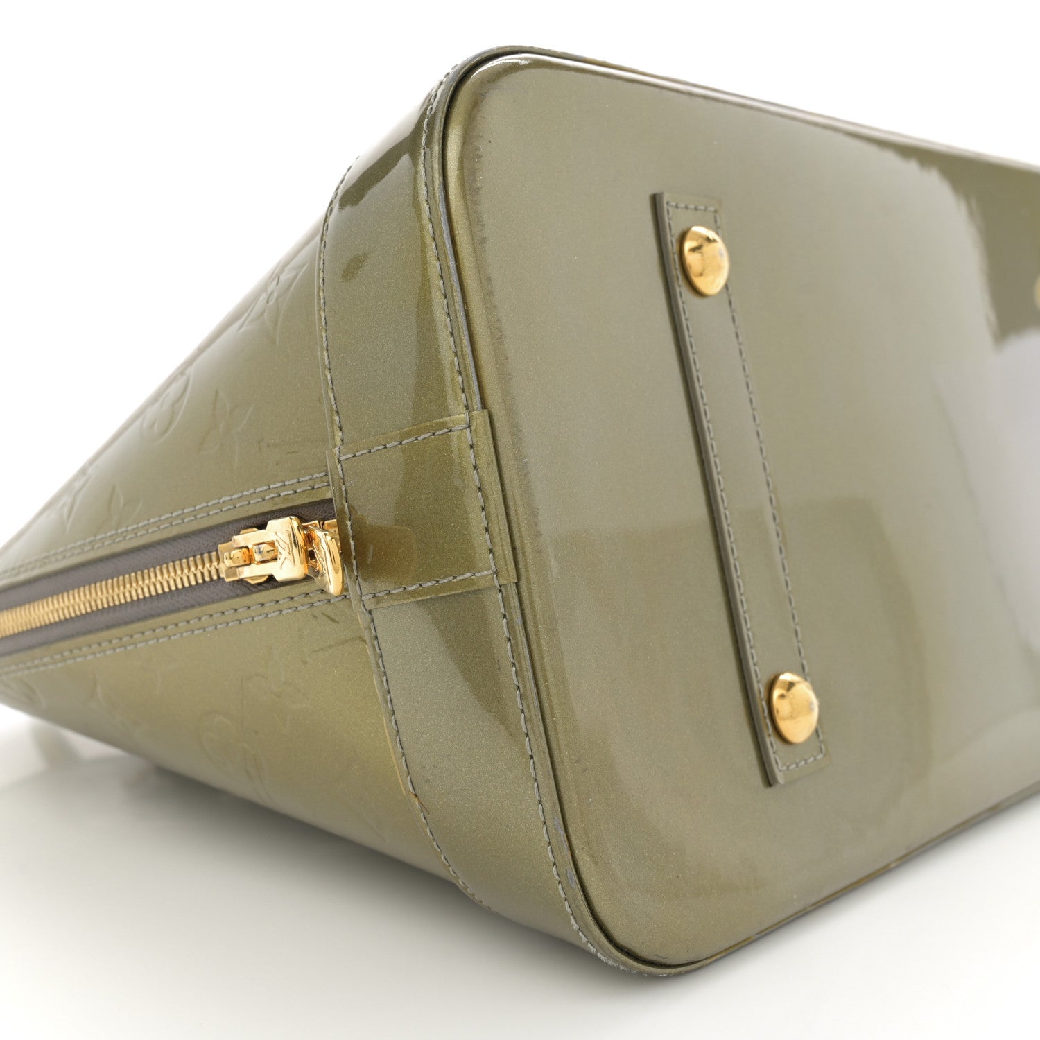 Louis Vuitton Vernis Alma GM Gris Art Deco 9 of 11