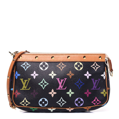 Louis Vuitton Monogram Multicolor Pochette Accessories Black 1 of 15